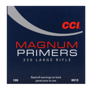 CCI Large Rifle Magnum Primers #250 Box of 1000 (10 Trays of 100)