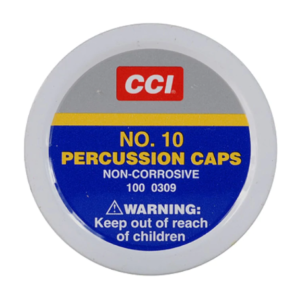 Percussion Caps 10 CCI Box of 1000 (10 Cans of 100)