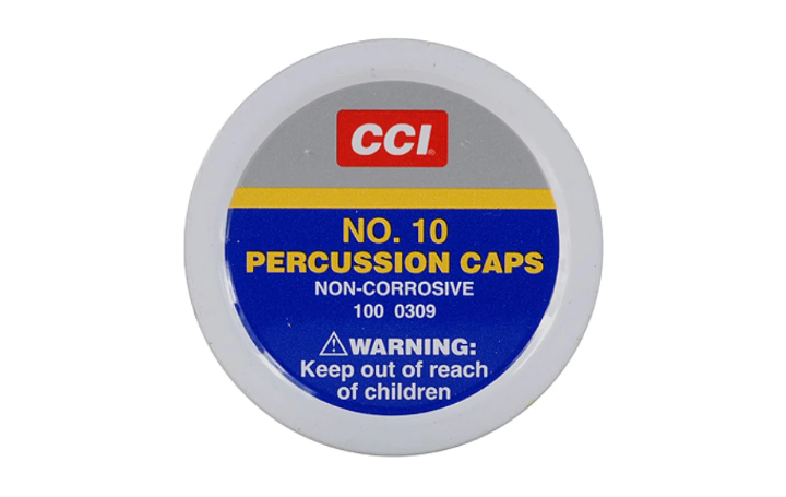 Percussion Caps 10 CCI Box of 1000 (10 Cans of 100)