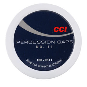 CCI #11 Percussion Caps Box of 1000 (10 Cans of 100)